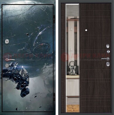 Железная дверь с фотопечатью космической фантастики ДФ-51 в Йошкар-Оле