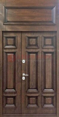 Классическая входная дверь с верхней фрамугой ДФГ-15 в Йошкар-Оле