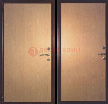 Коричневая металлическая дверь с ламинатом ДЛ-17 в Йошкар-Оле