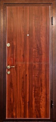 Коричневая входная дверь с ламинатом ДЛ-19 в Йошкар-Оле