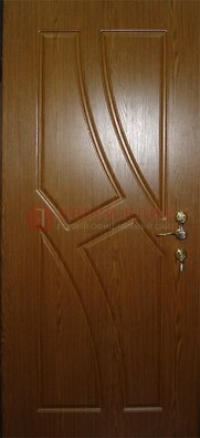 Коричневая железная дверь с МДФ ДМ-106 в Йошкар-Оле