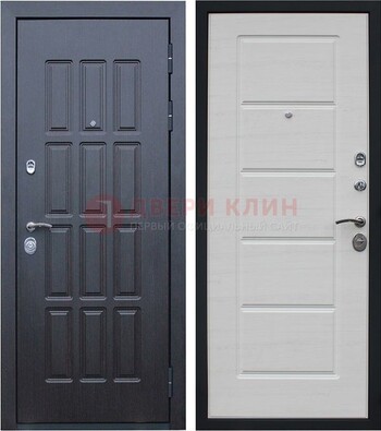 Черная входная дверь с МДФ ДМ-115 в Йошкар-Оле