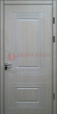 Белая металлическая дверь с МДФ ДМ-128 в Йошкар-Оле
