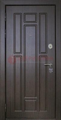 Темная входная дверь с МДФ ДМ-131 в Йошкар-Оле