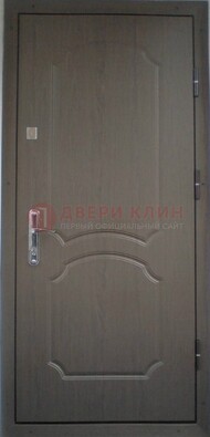 Темная входная дверь с МДФ ДМ-169 в Йошкар-Оле