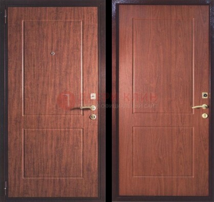 Темная металлическая дверь с МДФ ДМ-182 в Йошкар-Оле