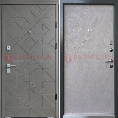 Стальная белая дверь c МДФ Венге ДМ-257 в Йошкар-Оле