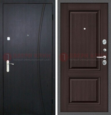 Темная стальная дверь с МДФ панелями ДМ-362 в Йошкар-Оле