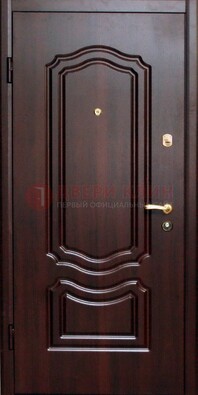 Темная железная дверь с МДФ ДМ-41 в частный дом в Йошкар-Оле