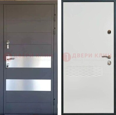 Металлическая дверь МДФ темная и светлая ДМ-420 в Йошкар-Оле
