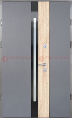 Полуторная металлическая дверь с МДФ ДМ-503 в Йошкар-Оле