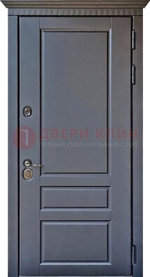 Тёмная входная дверь для коттеджа с МДФ ДМ-528 в Йошкар-Оле