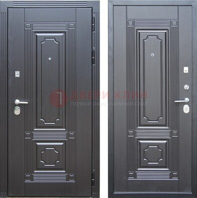 Декоративная серая металлическая дверь с МДФ ДМ-57 в Йошкар-Оле