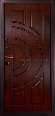Темная стальная дверь с МДФ ДМ-58 в Йошкар-Оле