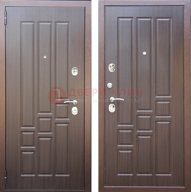 Теплая металлическая дверь с МДФ с двух сторон ДМ-80 в Йошкар-Оле