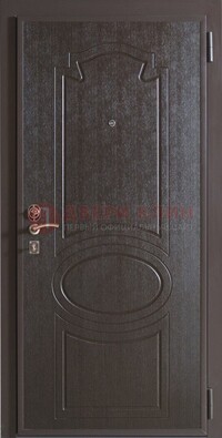 Темная металлическая дверь с МДФ ДМ-88 в Йошкар-Оле