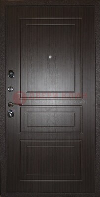 Черная металлическая дверь с МДФ с рисунком ДМ-92 в Йошкар-Оле