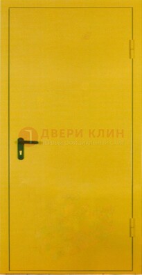 Желтая железная дверь с нитроэмалью ДН-5 в Йошкар-Оле
