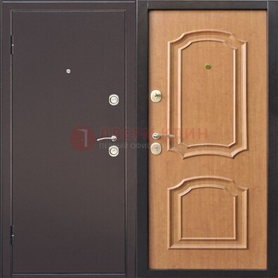 Темная железная дверь с порошковым покрытием ДП-10 