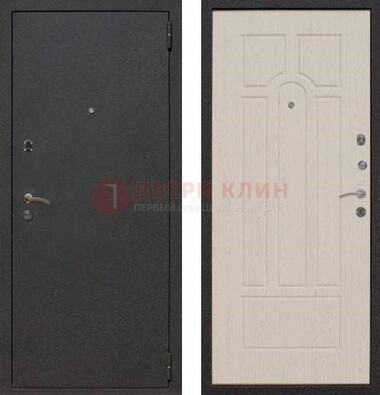 Серая входная дверь с порошковым покрытием МДФ внутри ДП-129 в Йошкар-Оле