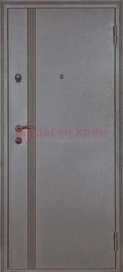 Коричневая металлическая дверь с порошковым напылением ДП-132 в Йошкар-Оле