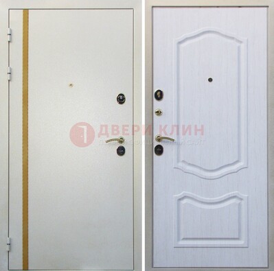 Белая входная дверь с порошковым напылением ДП-136 в Истре