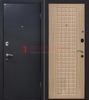 Черная металлическая дверь с порошковым покрытием ДП-157 в Йошкар-Оле