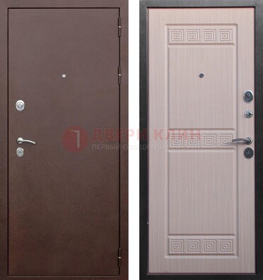 Коричневая входная дверь с порошковым покрытием ДП-170 в Йошкар-Оле