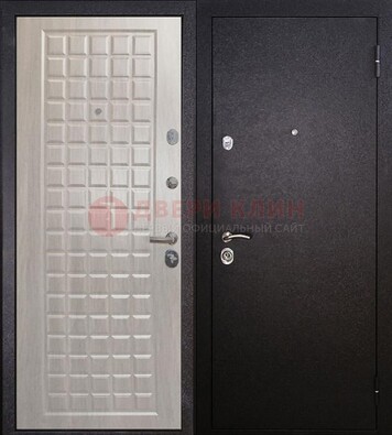 Черная входная дверь с порошковым покрытием ДП-206 в Йошкар-Оле