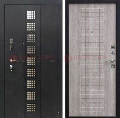 Железная дверь с порошковым покрытием Медный антик/Капучино  ДП-233 в Санкт-Петербурге