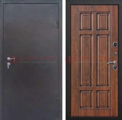 Входная дверь с порошковым покрытием Медный антик с МДФ панелью ДП-235 в Йошкар-Оле