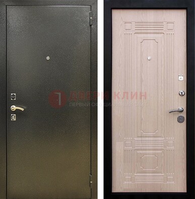 Входная темно-серая дверь с порошковым напылением и МДФ ДП-273 в Йошкар-Оле