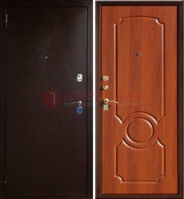 Темная железная дверь с порошковым напылением ДП-46 в Йошкар-Оле