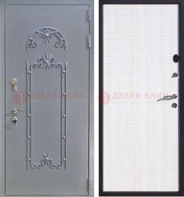 Черная входная дверь с порошковым покрытием ДП-67 в Йошкар-Оле