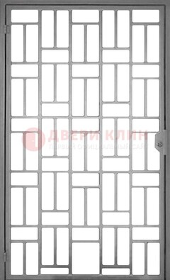 Металлическая решетчатая дверь в сером цвете ДР-23 в Йошкар-Оле
