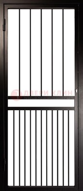 Коричневая одностворчатая железная решетчатая дверь ДР-24 в Йошкар-Оле