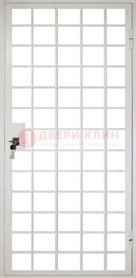 Белая металлическая решетчатая дверь ДР-2 в Йошкар-Оле
