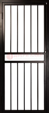 Темная стальная решетчатая дверь для дома ДР-45 в Йошкар-Оле