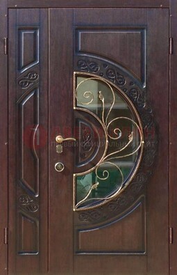 Полуторная железная дверь Винорит в классическом стиле ДСК-272 в Йошкар-Оле
