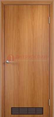 Светлая техническая дверь с вентиляционной решеткой ДТ-1 в Йошкар-Оле