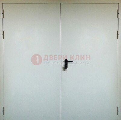 Белая металлическая техническая дверь ДТ-8 в Йошкар-Оле
