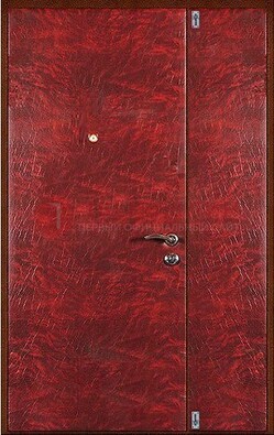 Красная тамбурная дверь ДТМ-33 в Троицке