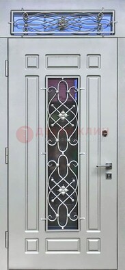 Темная железная дверь с виноритом ДВТ-12 в Новосибирске