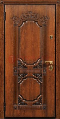 Коричневая входная дверь с виноритом ДВТ-13 в Йошкар-Оле