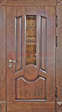 Входная дверь с виноритом и стеклом ДВТ-161 в Кудрово