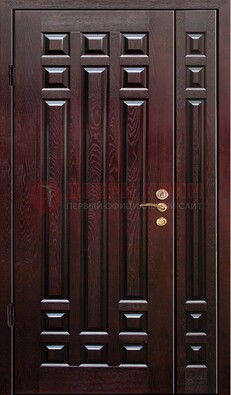 Коричневая металлическая дверь с виноритом ДВТ-20 в Йошкар-Оле