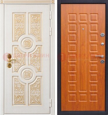 Белая железная дверь с виноритом ДВТ-230 в Йошкар-Оле