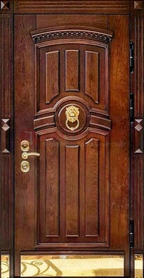 Входная дверь с виноритом в коричневом цвете ДВТ-236 в Йошкар-Оле