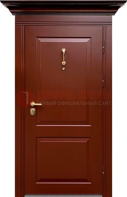 Красная железная дверь винорит для частного дома ДВТ-251 в Йошкар-Оле