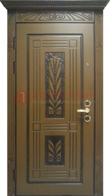 Металлическая дверь с виноритом и узором ДВТ-256 в Йошкар-Оле